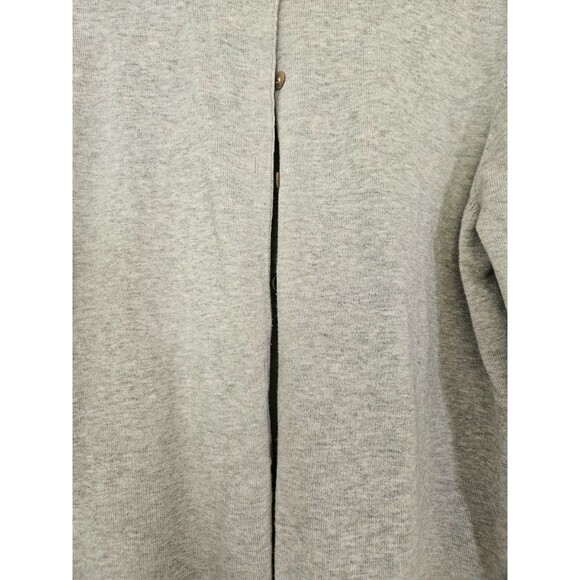 Lands'‎ End Women's XL 18-20 Gray Cardigan Button Up Long Sleeve Sweater - Picture 2 of 6